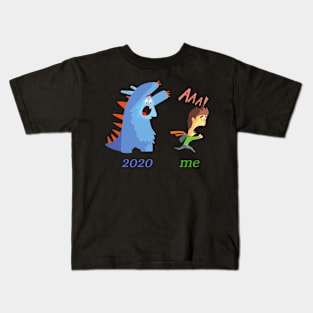 2020 Monster Chase meme Kids T-Shirt